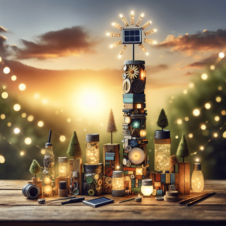 DIY Inspiration: Crafting Solar Garden Totem