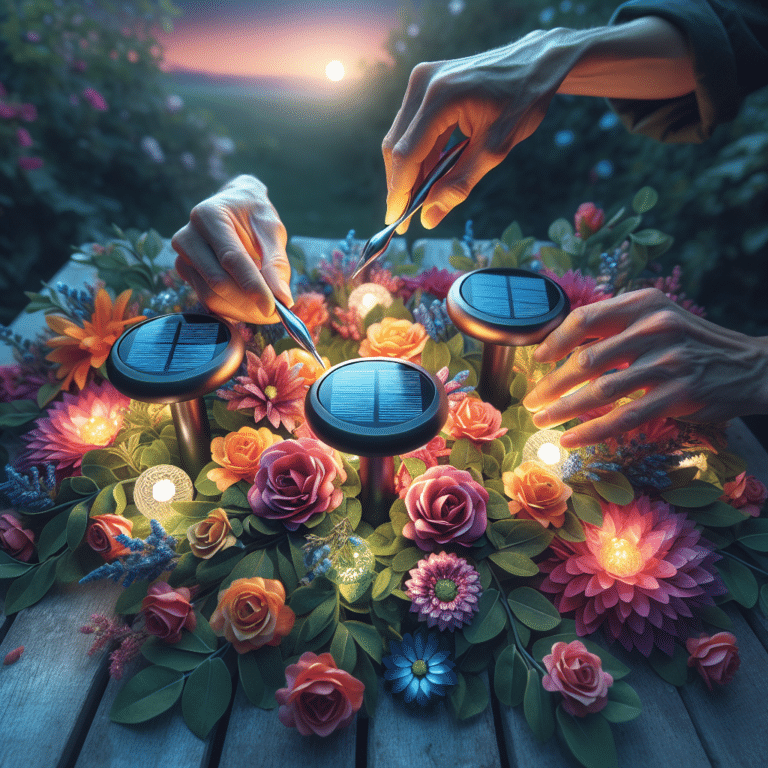 Creating Stunning Centerpieces with Solar Lights