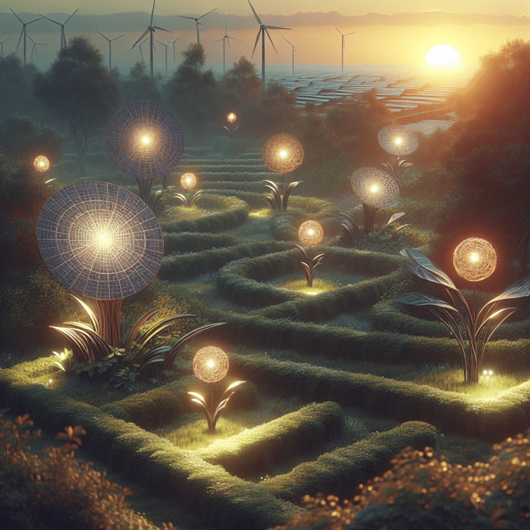 Scenic Beauty: Crafting Solar-Powered Garden Sculptures