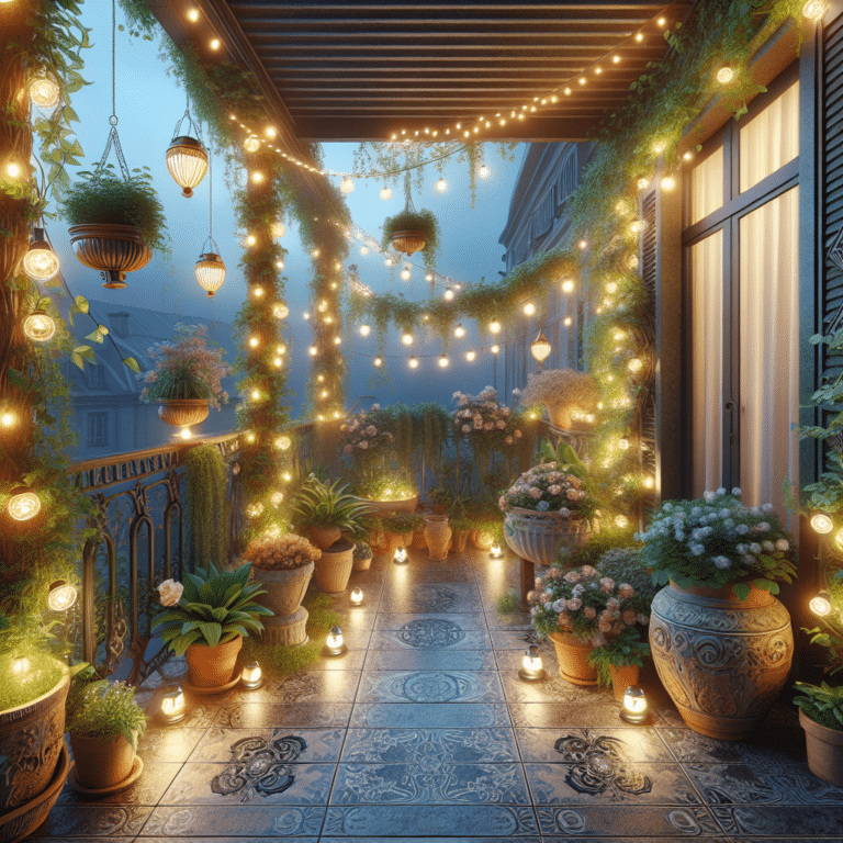 Transforming Balcony Gardens with Solar Lights