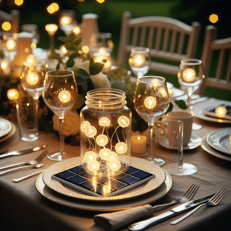 Crafting a Solar Light Centerpiece for Your Tables