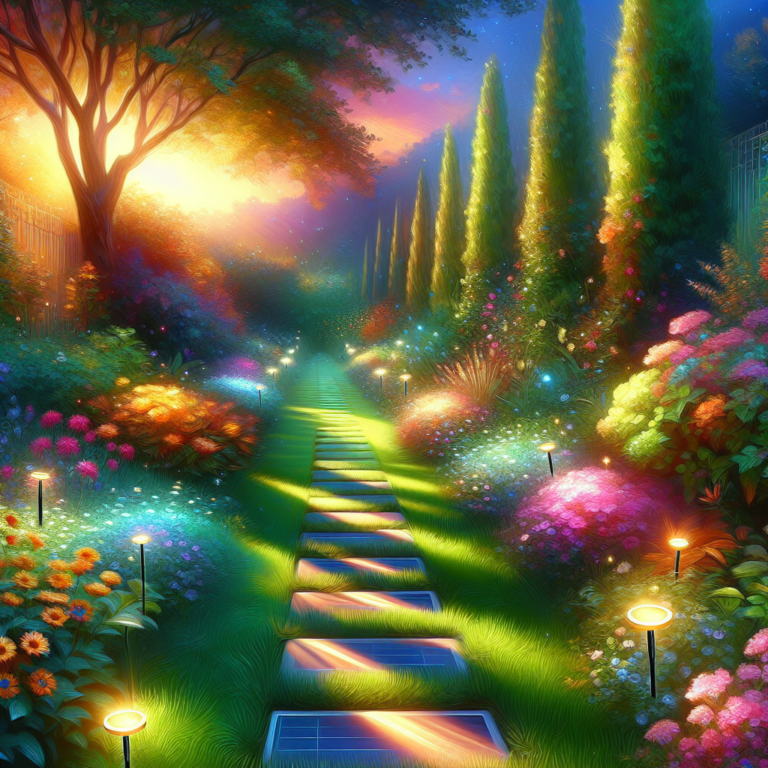 Beautifying Garden Paths with Solar Light Displays
