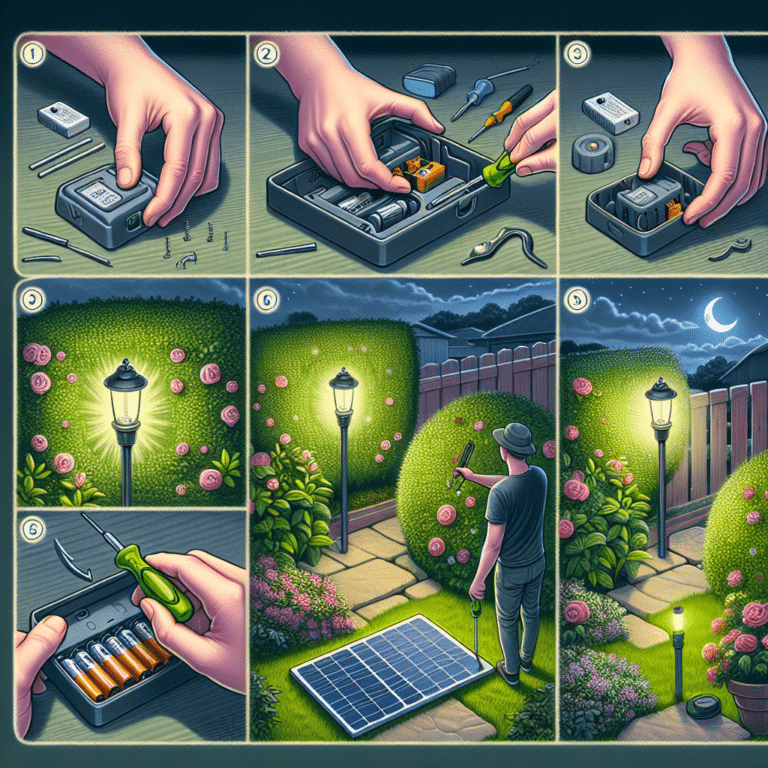 How to Replace Solar Batteries in Garden Lights