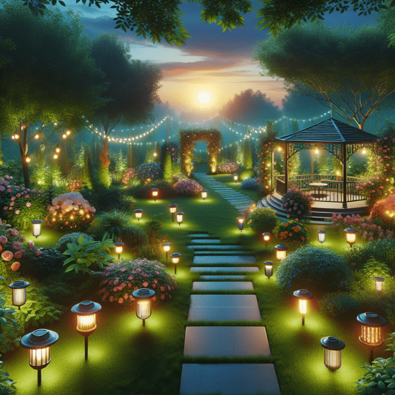 How to Arrange Solar Lights Around Your Garden