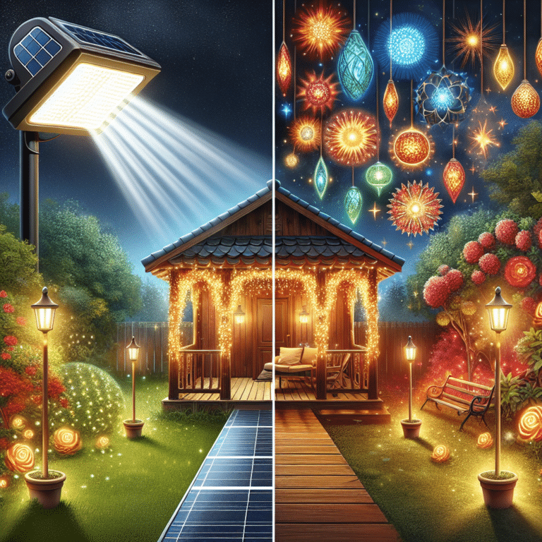 Solar Spotlights vs Decorative Lights: A Comparitive Guide