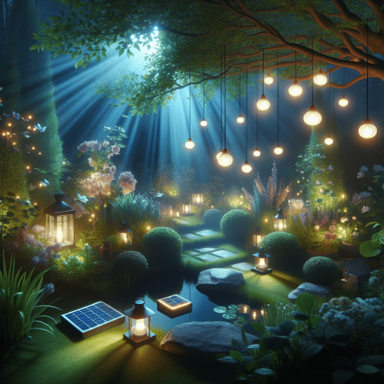 Nighttime Charm: Setting the Mood with Outdoor Solar Decor.