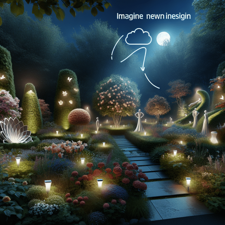 Garden Sculptures Reimagined with Solar Lights