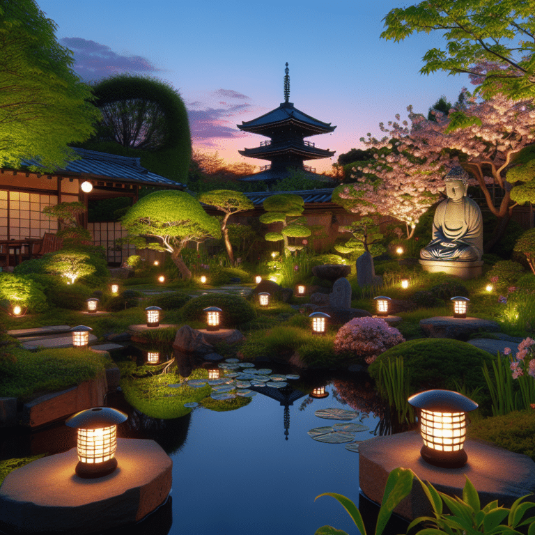 Japanese-Style Gardens and Solar Lights: The Perfect Match