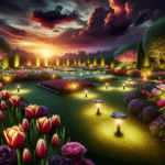 Decorating Flower Beds with Solar Garden Lights