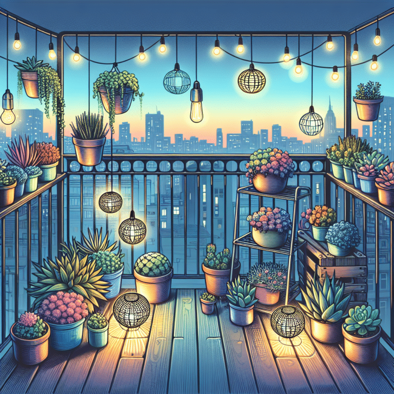  "Solar Lighting Solutions for Small Balcony Gardens