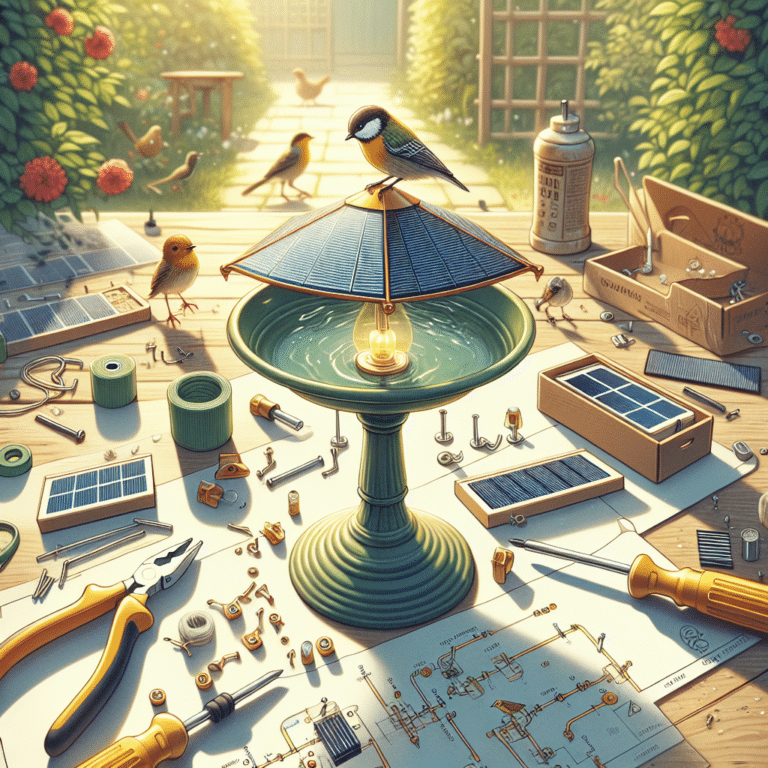 Making a Solar Bird Bath on a Budget