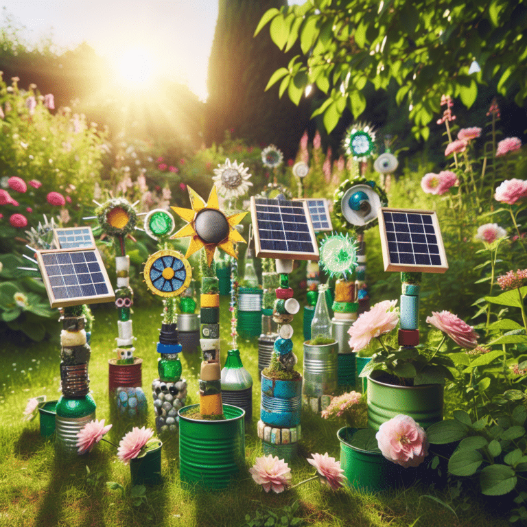 Using Recycled Items to Build Solar Garden Stakes