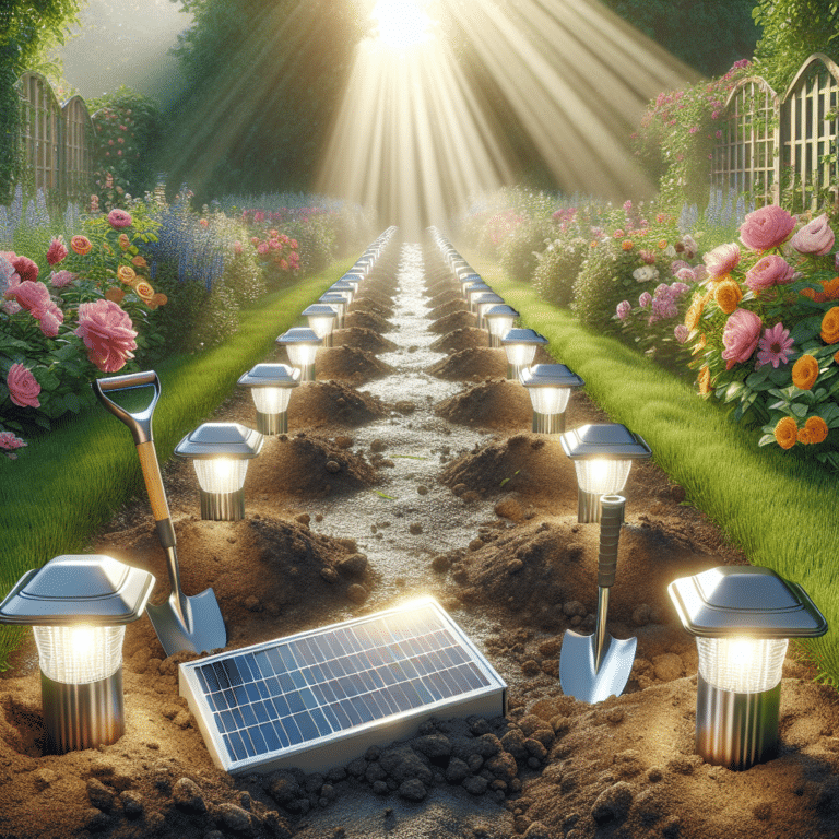 Simple DIY Solar Path Light Installation