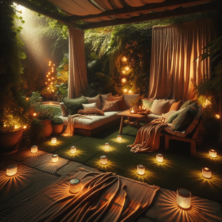 Cozy Backyard Creation: The Solar Lighting Way