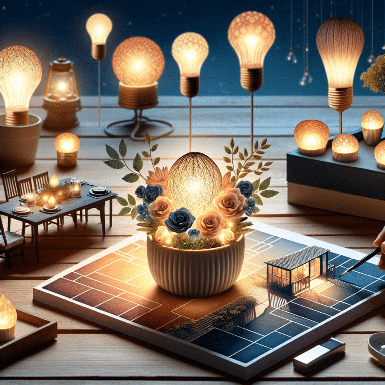 Centerpieces Made from Solar Lights
