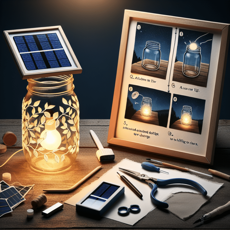 Mason Jar Solar Lights - A DIY project