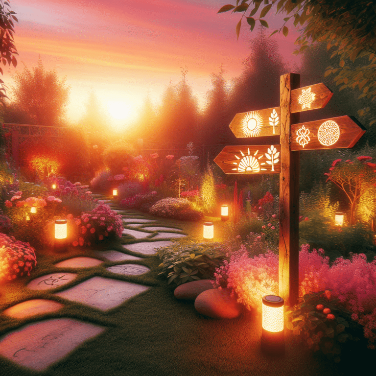Lighting Up The Garden: DIY Solar-Powered Garden Signs