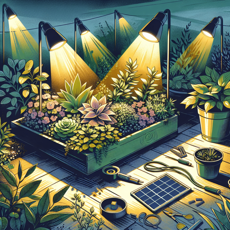 Immersing Plants in Light: DIY Solar Planter Lighting