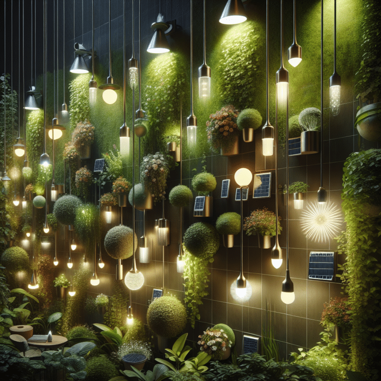 Creative Solar Lighting Ideas for Vertical Gardens