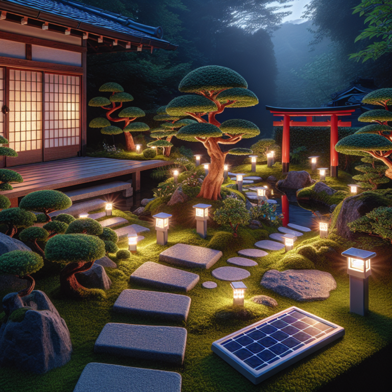 Japanese-Style Gardens and Solar Lights: The Perfect Match