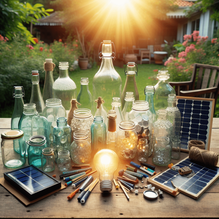 Reusing Old Items: DIY Solar Lights Using Jars and Bottles